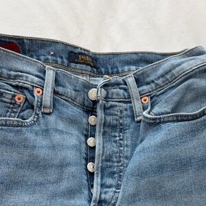 Polo by Ralph Lauren Light Blue Relaxed Button-Fly Jeans